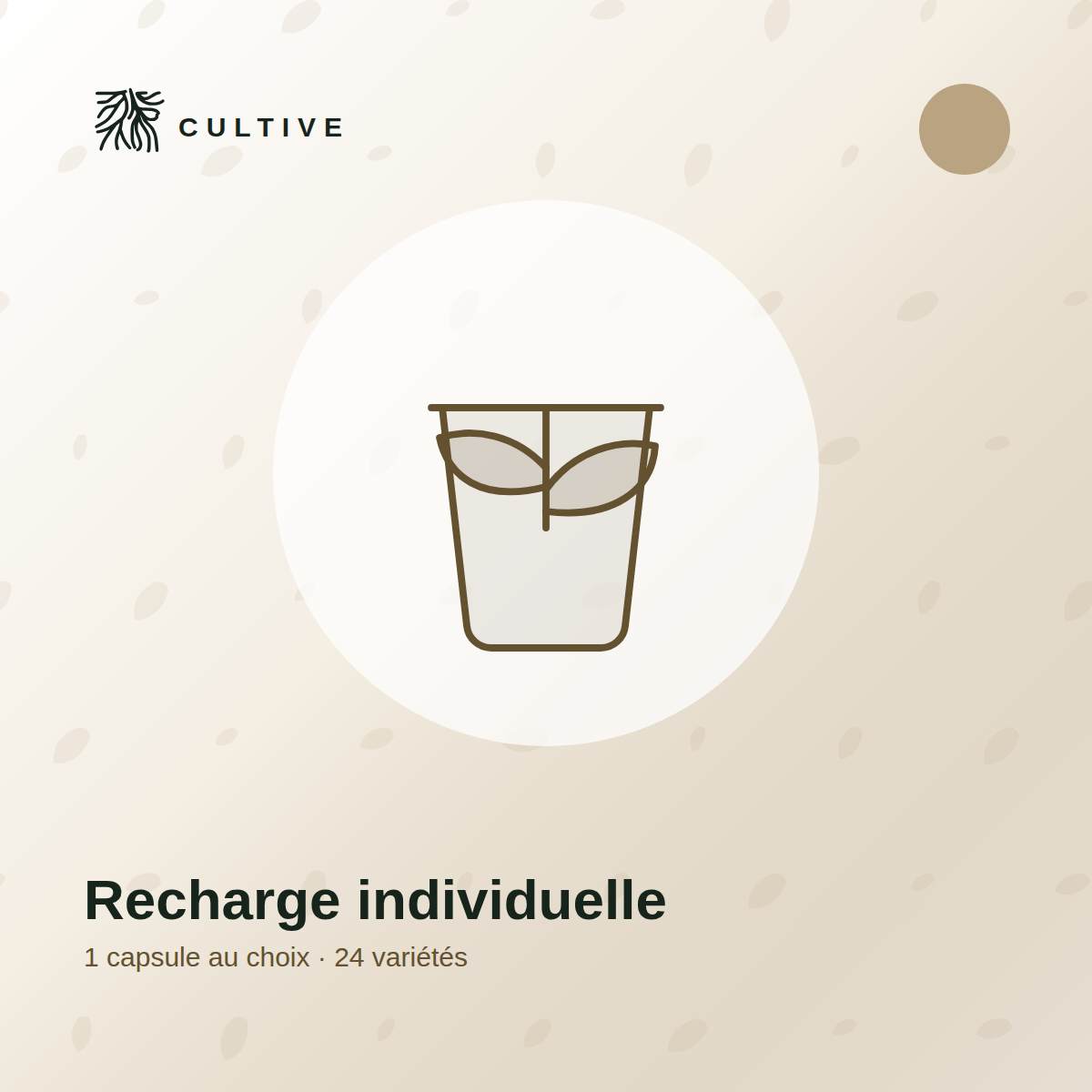 Recharge Individuelle  Capsule au Choix